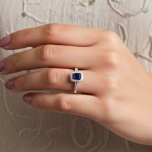 Load image into Gallery viewer, Blue Emerald Ring (copper) - vistoso.pk
