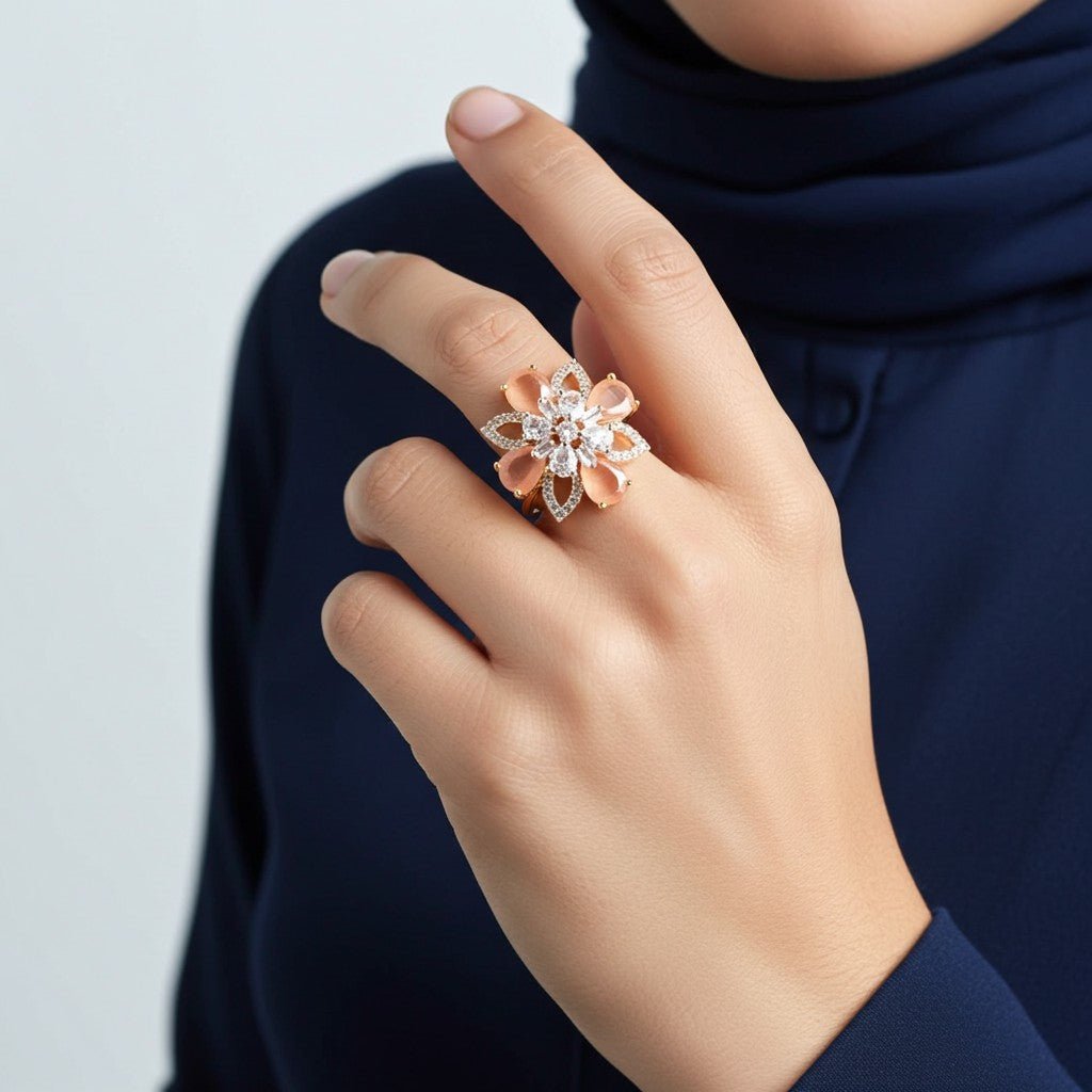 Bouquet 1 Ct Bridal Ring - vistoso.pk