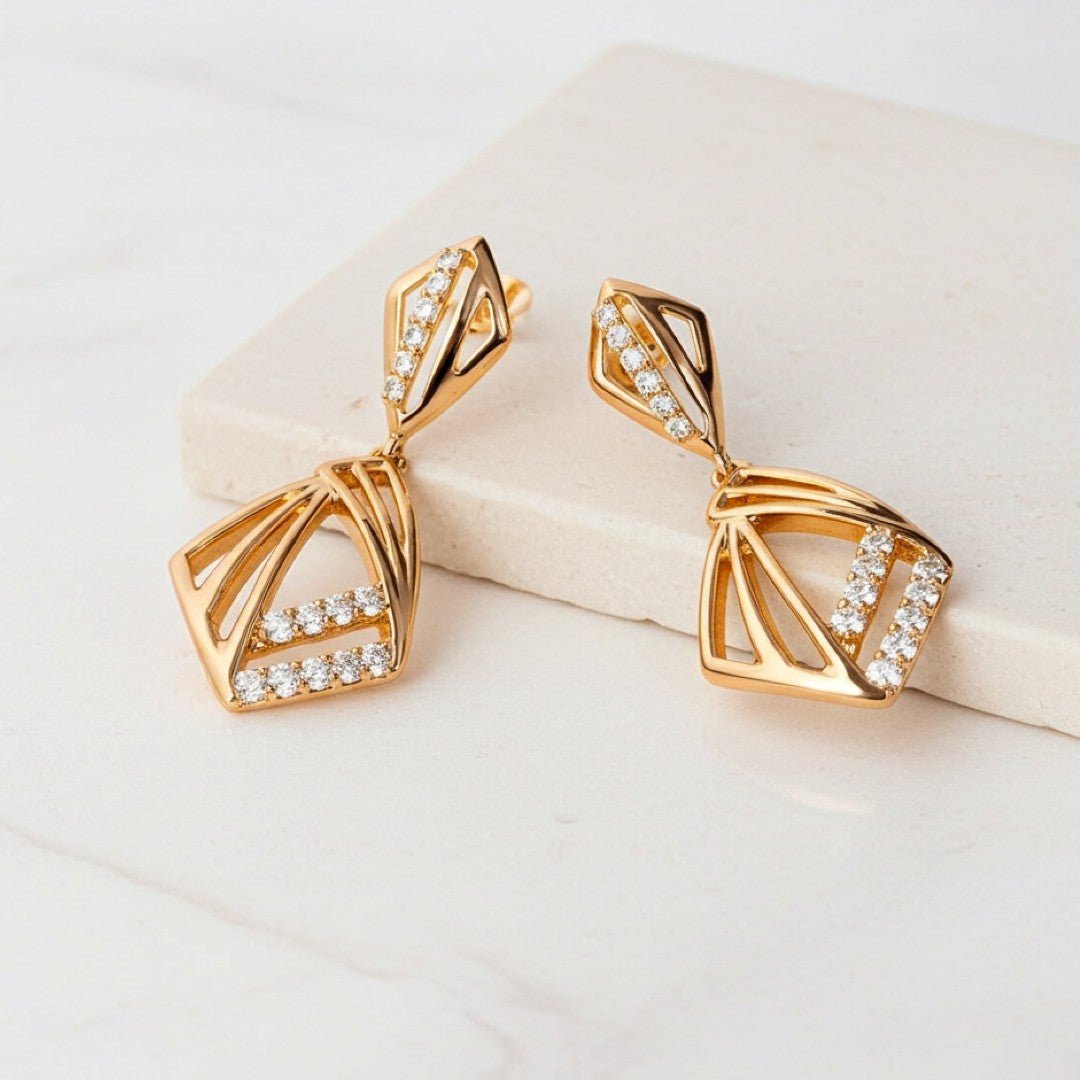Brooklyn Bridge Earrings (30mm) - vistoso.pk