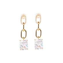 Load image into Gallery viewer, Cleto Diamond Drop Earring (28mm) - vistoso.pk
