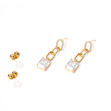 Load image into Gallery viewer, Cleto Diamond Drop Earring (28mm) - vistoso.pk
