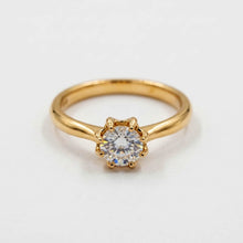 Load image into Gallery viewer, Sleek Solitaire Round Cut Ring
