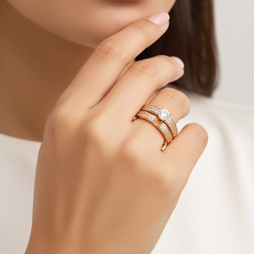 Cygnus Double Ring (Brass) - vistoso.pk