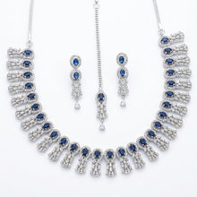 Load image into Gallery viewer, Blue Sapphire Constellation Bridal Set (1 carat)

