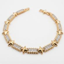 Load image into Gallery viewer, Diamond Star Emerald Bracelet
