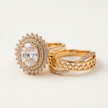 Load image into Gallery viewer, Eternal Diamond Cushion Cut Ring (Brass)
