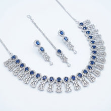 Load image into Gallery viewer, Blue Sapphire Constellation Bridal Set (1 carat)
