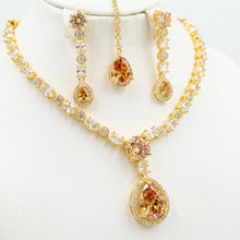 Load image into Gallery viewer, Sapphire Gold Dreams Bridal Set
