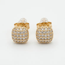 Load image into Gallery viewer, Zirconia Bezel Stud Earring (8mm)
