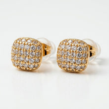 Load image into Gallery viewer, Zirconia Bezel Stud Earring (8mm)
