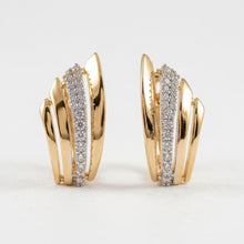 Load image into Gallery viewer, Diamond Vine Earring (20mm)
