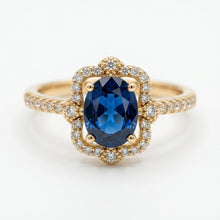Load image into Gallery viewer, Blue Nebula Ring

