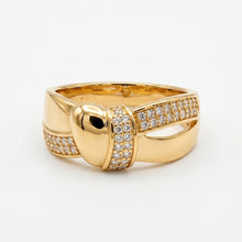 Load image into Gallery viewer, Swirl Diamond Heart Ring

