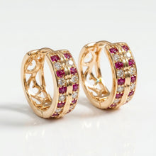 Load image into Gallery viewer, Pink Beverley Earring (16mm)
