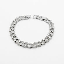 Load image into Gallery viewer, Silver Baguette Bracelet
