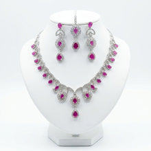 Load image into Gallery viewer, Pink Stone Aristocratic Bridal Set
