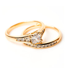 Load image into Gallery viewer, Eternal Diamond Cushion Cut Ring (Brass) - vistoso.pk
