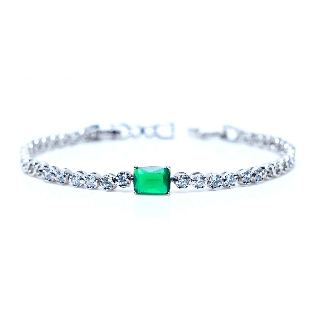 Green diamond Illusion Bracelet - vistoso.pk