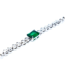 Load image into Gallery viewer, Green diamond Illusion Bracelet - vistoso.pk

