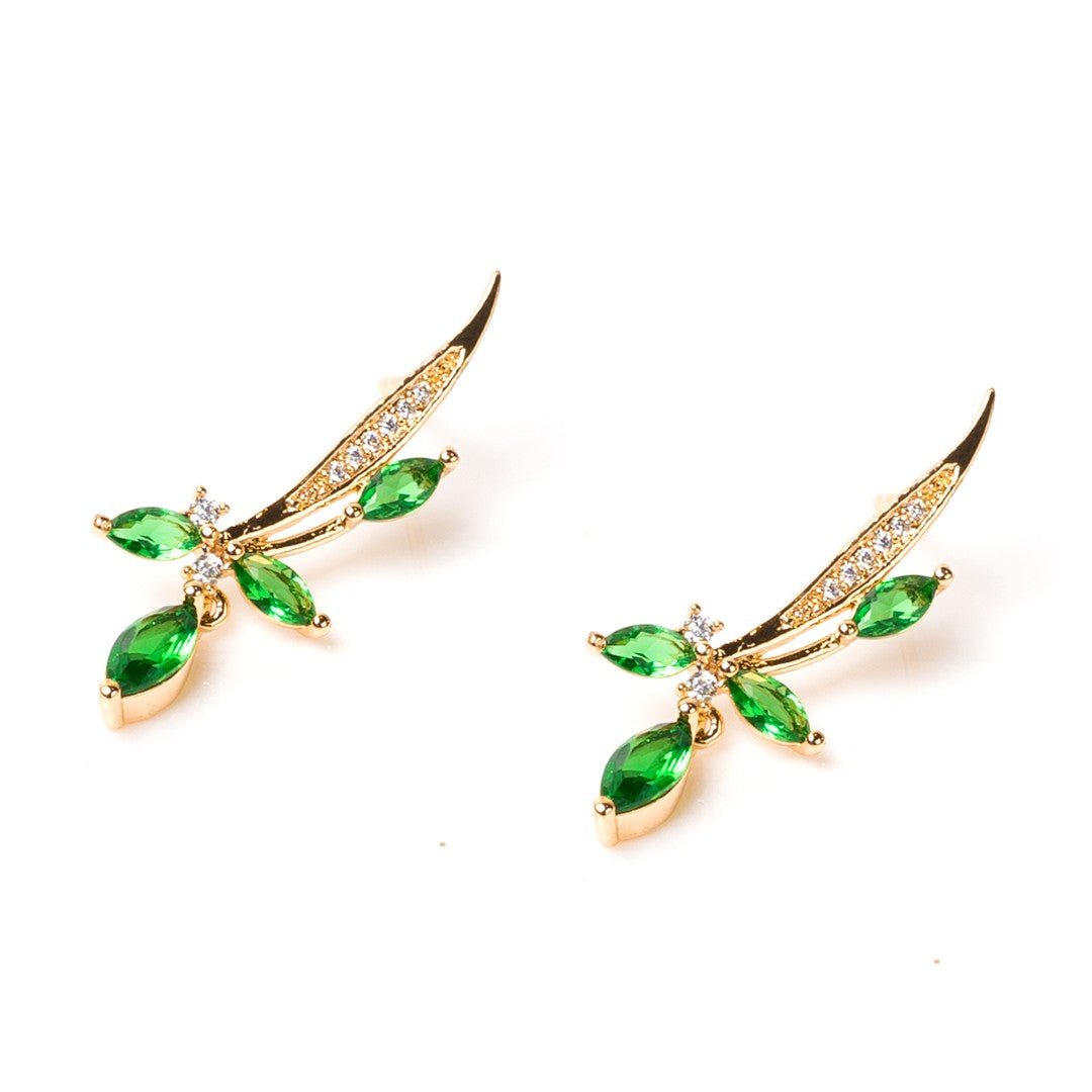 Green Petal Earring (28mm) - vistoso.pk