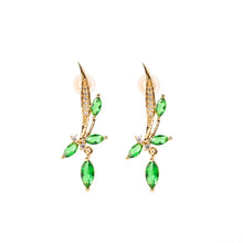 Load image into Gallery viewer, Green Petal Earring (28mm) - vistoso.pk
