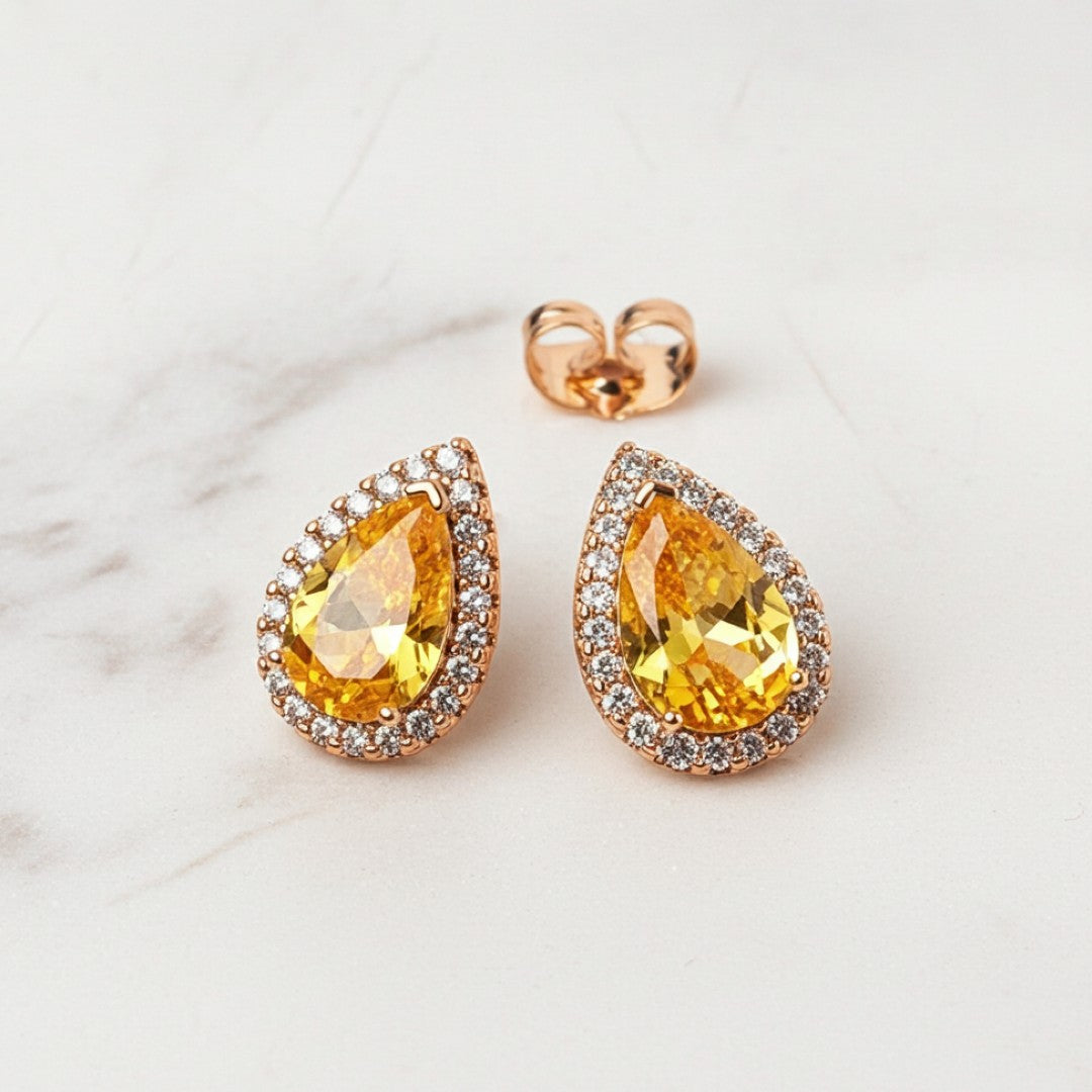 Yellow Diamond Studs