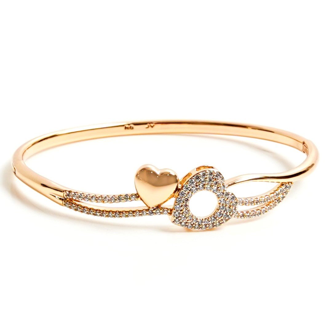 Heart Motif Bangle (Copper) - vistoso.pk