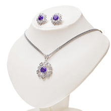 Load image into Gallery viewer, Lavender Quartz Heart Set (Copper) - vistoso.pk
