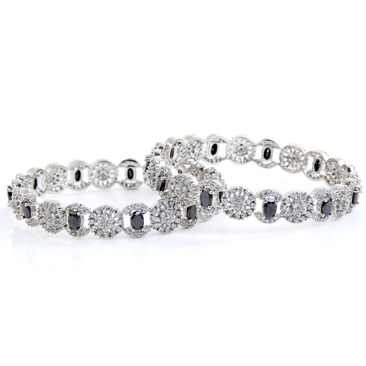 Moon Tribe 1 Carat Bangles (Pair) - vistoso.pk