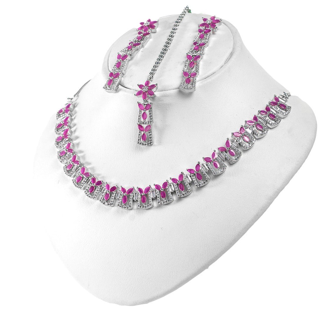 Pink Diamond Bridal Set - vistoso.pk