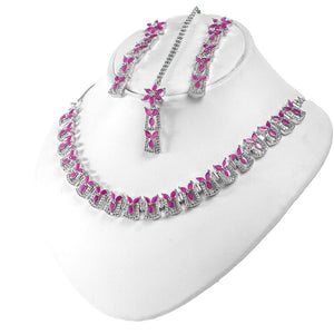 Pink Diamond Bridal Set - vistoso.pk