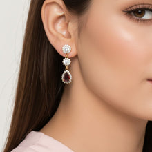 Load image into Gallery viewer, Red Quartz Earring (33mm) - vistoso.pk
