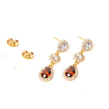 Load image into Gallery viewer, Red Quartz Earring (33mm) - vistoso.pk
