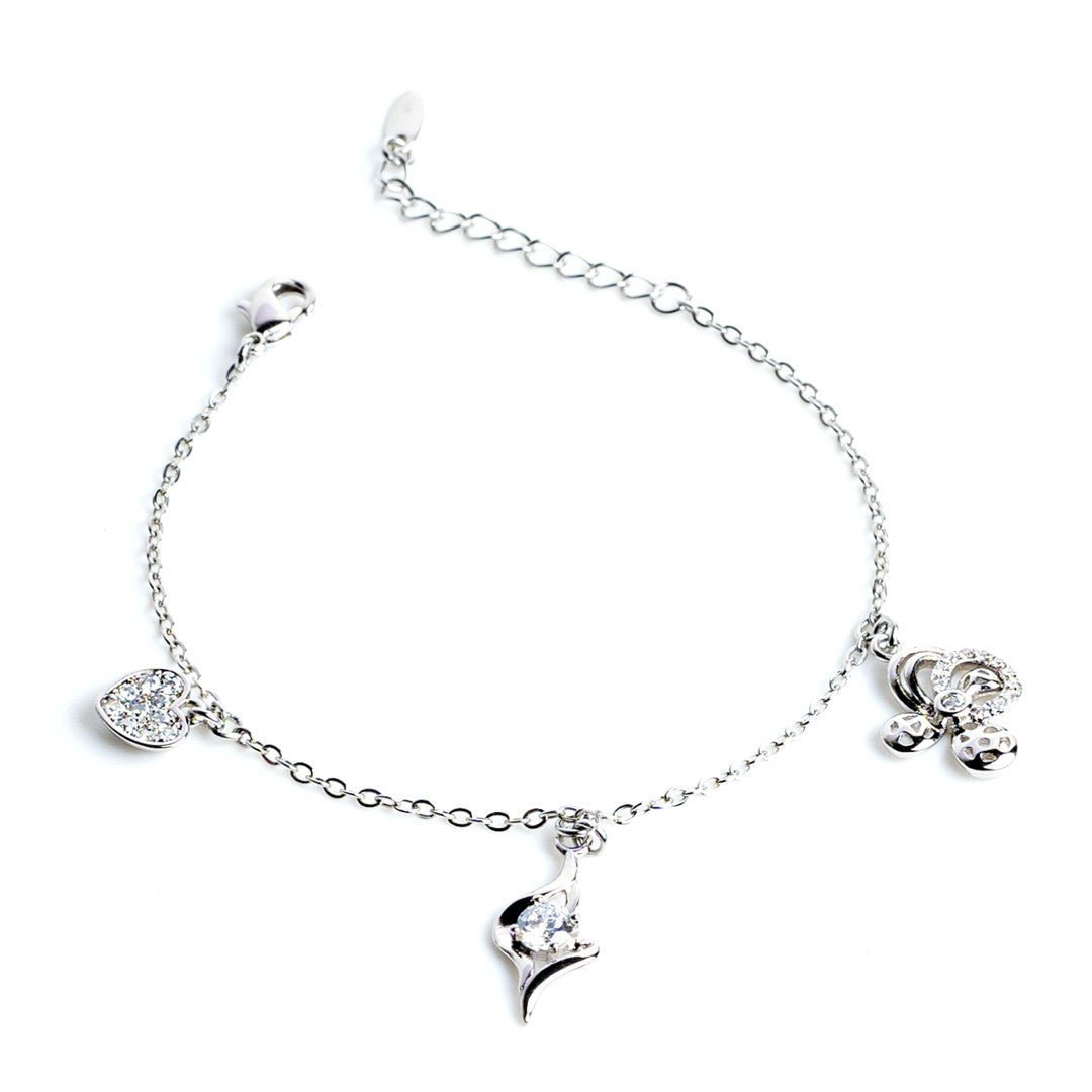 Rhodium Lawrence Link Bracelet (Copper) - vistoso.pk