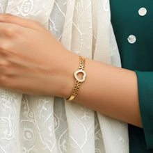 Load image into Gallery viewer, Romantic Diamond Heart Bangle (Copper) - vistoso.pk

