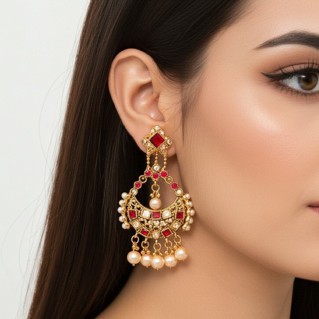 Royal Bride Jhumka (80mm) - vistoso.pk