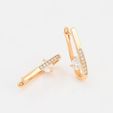 Load image into Gallery viewer, Grey White Hoop Earring
