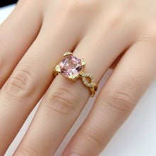 Load image into Gallery viewer, Pink Sapphire Ring (Brass)
