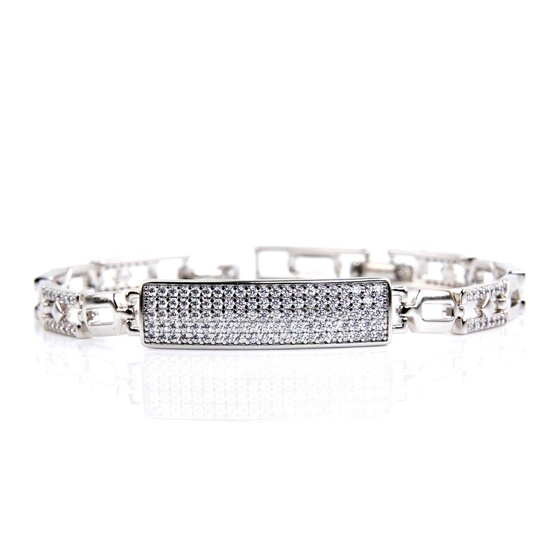 Silver Oblong Bracelet - vistoso.pk