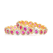 Load image into Gallery viewer, Solar Flare 1 Carat Bangles (Pair) - vistoso.pk
