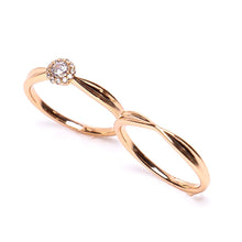 Load image into Gallery viewer, Vintage double Ring (Brass) - vistoso.pk
