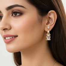 Load image into Gallery viewer, Vintage Style Cubic Zirconia Earring (27mm) - vistoso.pk
