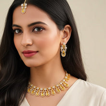 Load image into Gallery viewer, Yellow Pearl Drop Bridal Set 1 ct - vistoso.pk
