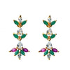 1 Carat Multicolored CZ Earrings - vistoso.pk