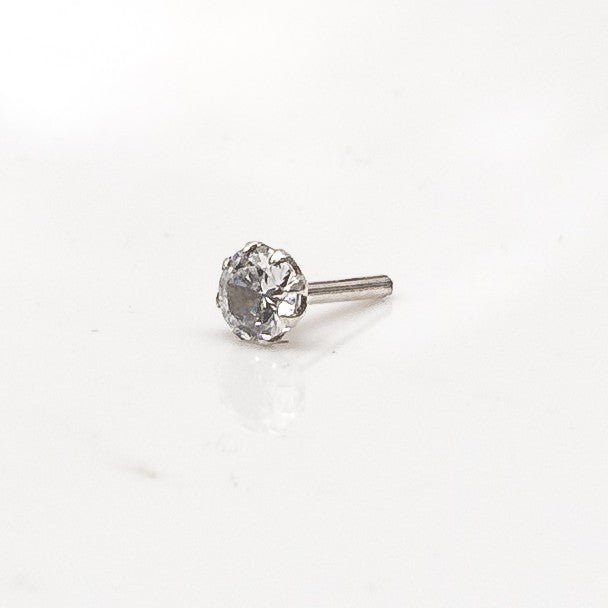 925 Silver/Chandi Nose Pin (5mm) - vistoso.pk