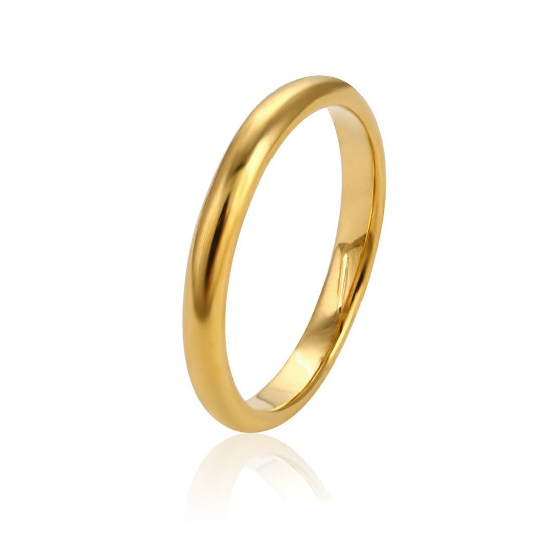 Plain Gold Band Ring Design 