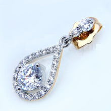 Load image into Gallery viewer, Pressed stone in Tear Drop Earring - vistoso.pk
