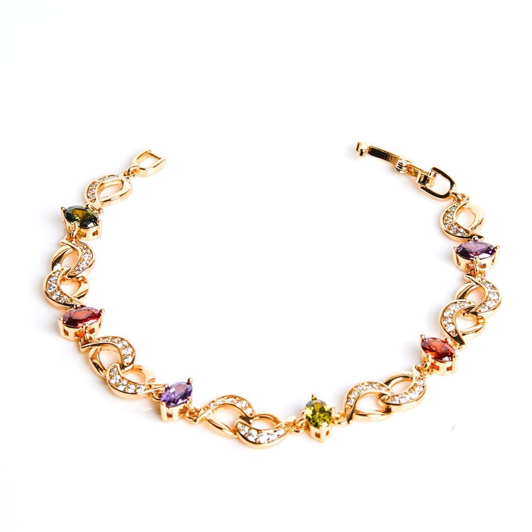 Rainbow Gems Bracelet (Copper) - vistoso.pk