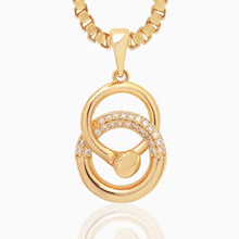 Load image into Gallery viewer, Spiral Pave Diamond Set (Copper) - vistoso.pk
